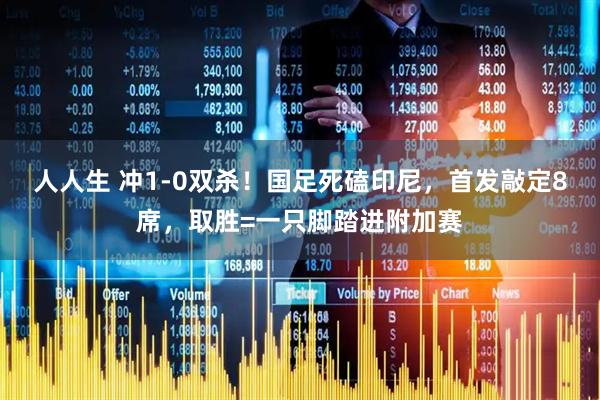 人人生 冲1-0双杀！国足死磕印尼，首发敲定8席，取胜=一只脚踏进附加赛