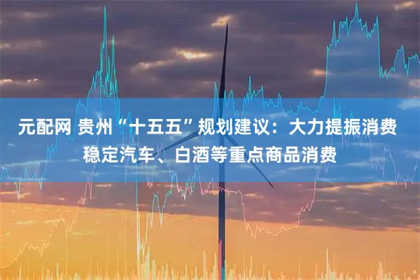 元配网 贵州“十五五”规划建议：大力提振消费 稳定汽车、白酒等重点商品消费